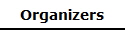 Organizers